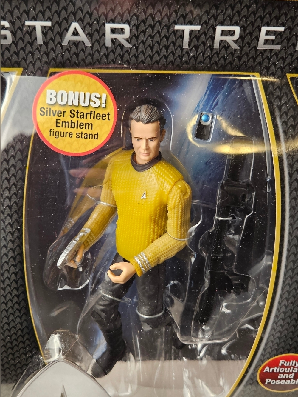 Star Trek 2009 Captain Pike Figure Warp Collection NIB Playmates - Picture 4 of 10